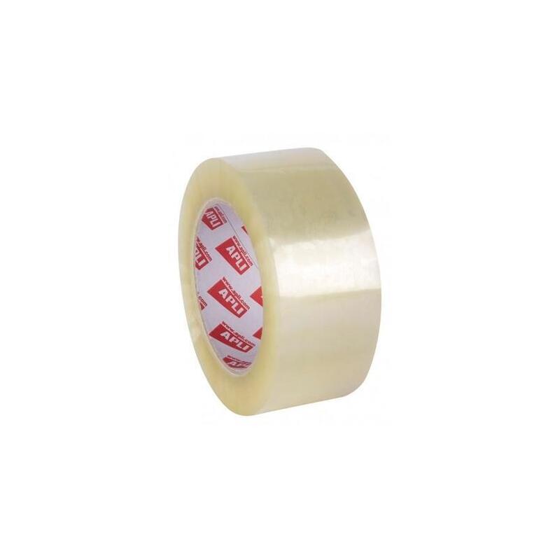 Pack De 6 Unidades Apli Precinto Estándar Sin Ruido 28 Micras Rollo 48mmx132m Pp Acrílico Transparente