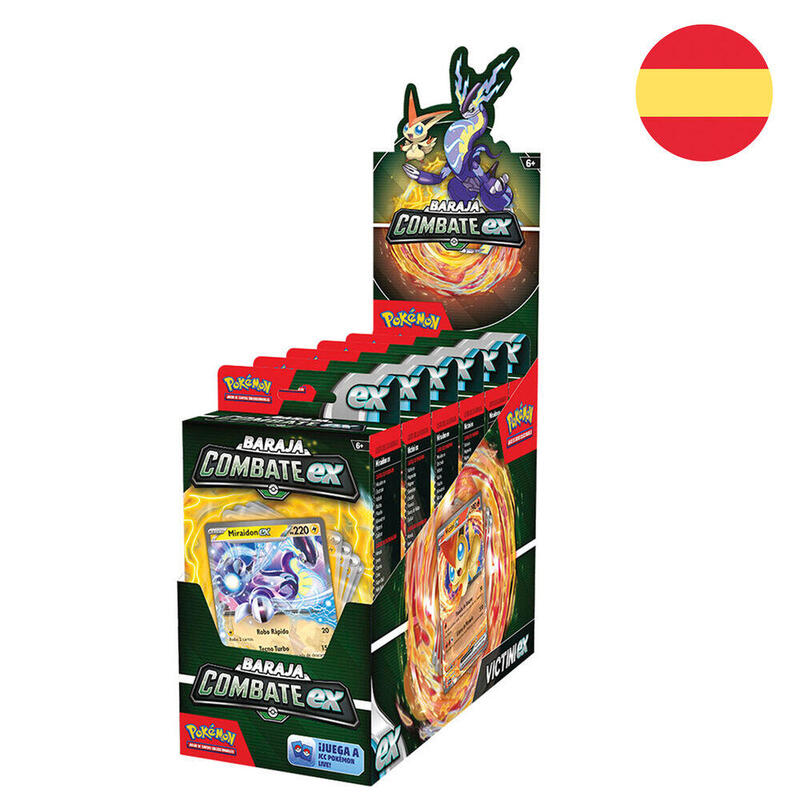 Pack De 6 Unidades - Baraja Juego Cartas Coleccionables Combate Ex Pokemon Español Surtido