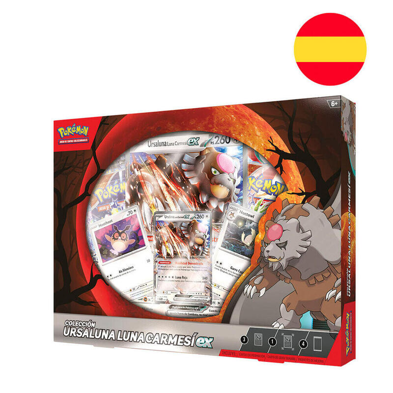 Pack De 6 Unidades - Blister Cartas Ursaluna Luna Carmesi Pokemon Español