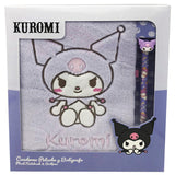 Pack De 6 Unidades - Blister Cuaderno Peluche + Boligrafo Kuromi Hello Kitty
