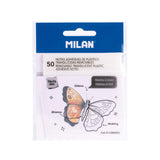 Pack De 6 Unidades - Bloc 50 Notas Adhesivas Translúcidas Removibles Transparentes 76 X 76 Mm