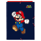 Pack De 6 Unidades - Carpeta Folio 3 Solapas Super Mario World