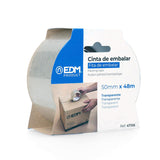 Pack De 6 Unidades - Cinta De Precinto Transparente 48 Micras 50m X 50mm Edm