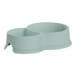 Pack De 6 Unidades - Comedero Doble De Capadicdad 0,3 Y 0,65l Color Menta 20144 Men Plastiken
