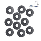 Pack De 6 Unidades - Conjunto De 10 Anillas De Plástico Para Toldos Y Lonas Ø2,8 X 0,7 Cm