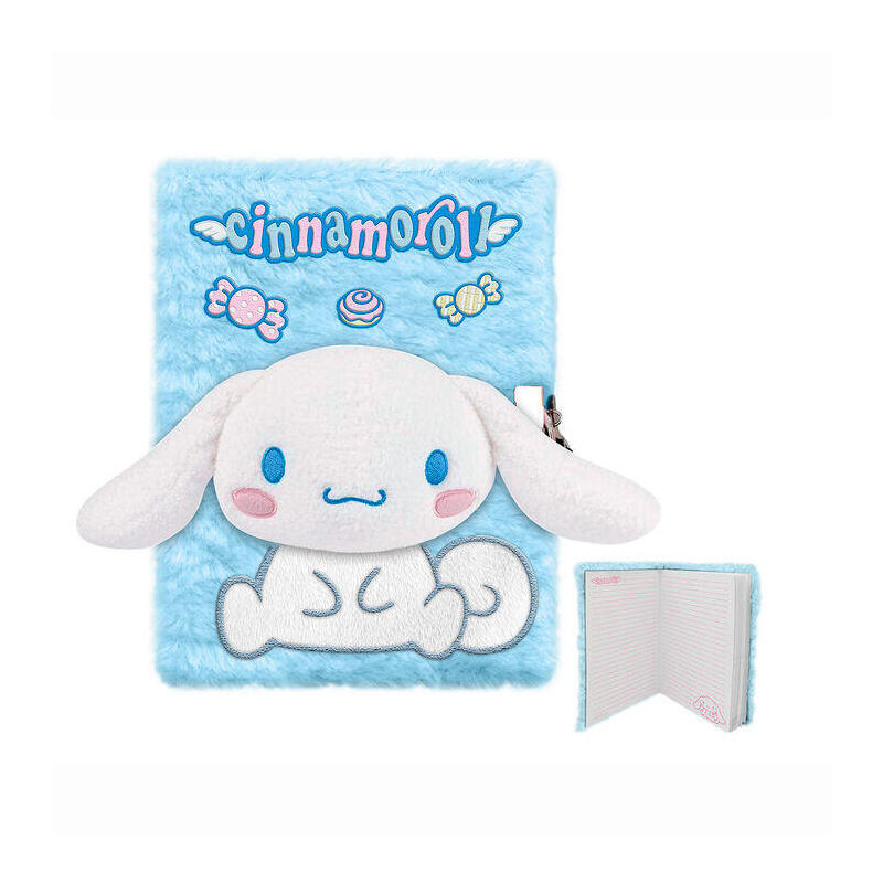 Pack De 6 Unidades - Cuaderno Peluche A5 Cinnamoroll Hello Kitty