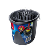 Pack De 6 Unidades - Cubo Gris Wring And Go 7 L
