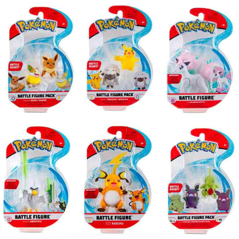 Pack De 6 Unidades - Figura Battle Pokemon 5cm Surtido