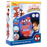 Pack De 6 Unidades - Figura Para Pintar Luz Led Spiderman Marvel