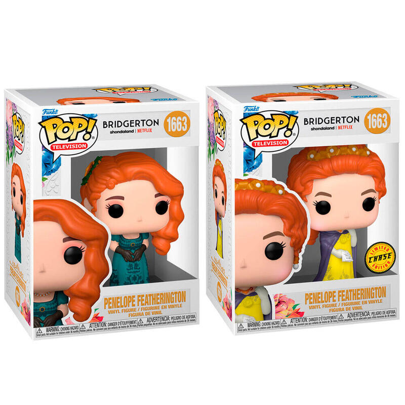 Pack De 6 Unidades - Figura Pop Bridgerton Penelope Featherington 5 + 1 Chase