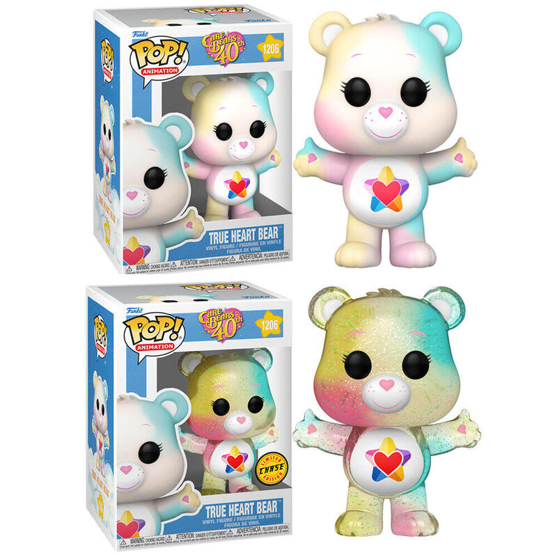 Pack De 6 Unidades - Figura Pop Care Bears 40th Anniversary True Heart Bear 5 + 1 Chase