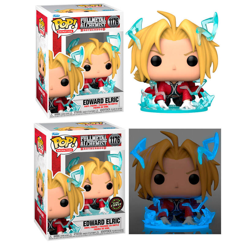Pack De 6 Unidades - Figura Pop Full Metal Alchemist Edward Elric 5+1 Chase