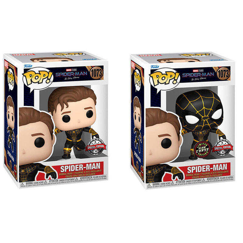 Pack De 6 Unidades - Figura Pop Marvel Spider-Man No Way Home Spider-Man Exclusive 5 + 1 Chase