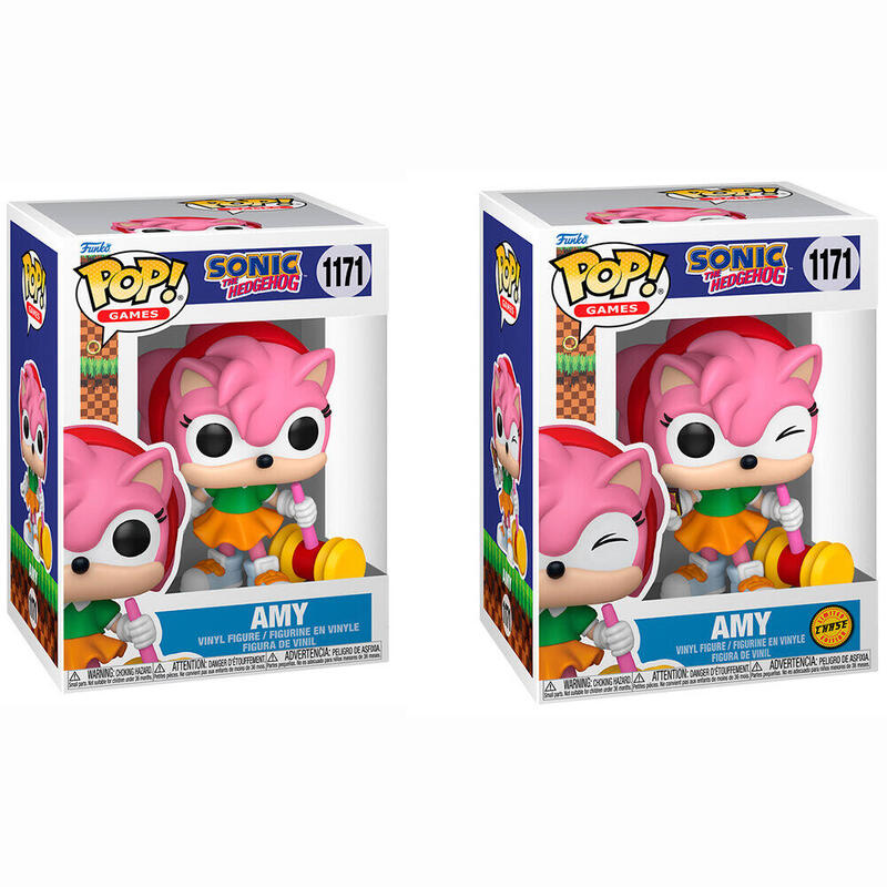 Pack De 6 Unidades - Figura Pop Sonic The Hedgehog Amy 5 + 1 Chase