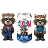 Pack De 6 Unidades - Figura Vinyl Soda Marvel Guardianes De La Galaxia Rocket 5 + 1 Chase