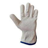 Pack De 6 Unidades - Guante Piel Flor Vacuno Natural, Driver, T-9 L