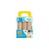 Pack De 6 Unidades Jovi Maletín De Modelaje My First Plastilina Baby Con 3 Rodillos De Madera Diferentes Texturas +12m