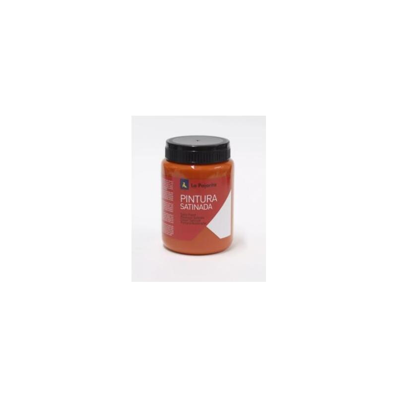 Pack De 6 Unidades La Pajarita Témpera Escolar Bote De 35ml Satinada Naranja L-06