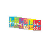 Pack De 6 Unidades Lamela Cuaderno Espiral 80h Folio 90gr Cuadrovía 4mm Tapa Pp  C/Surtidos