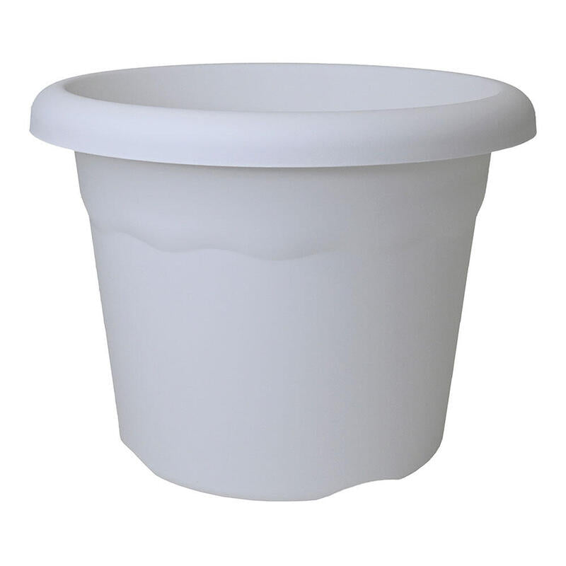 Pack De 6 Unidades - Maceta De Inyeccion Color Blanco Ø18cm Plastiken