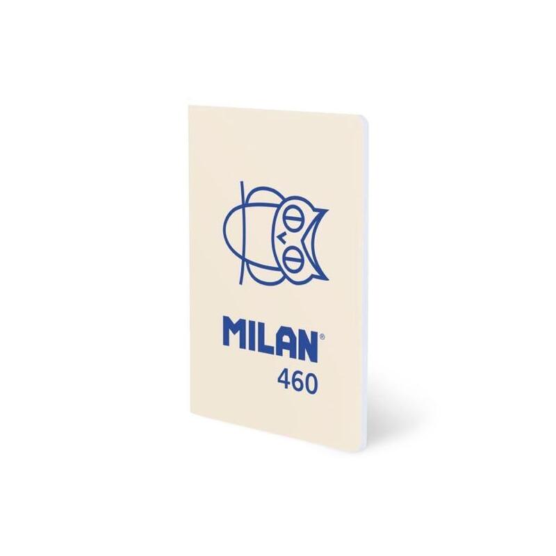 Pack De 6 Unidades Milan Libreta Grapada A5 24h Papel Blanco 95gr Liso Colección 460 Since 1918 Beige