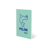 Pack De 6 Unidades Milan Libreta Grapada A5 24h Papel Blanco 95gr Liso Colección 460 Since 1918 Verde