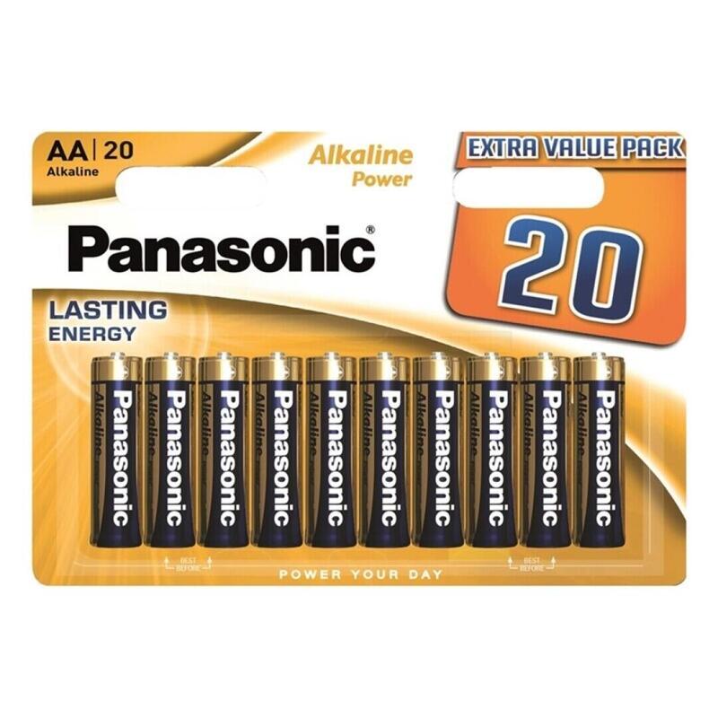 Pack De 6 Unidades Panasonic Bronze Pila Alcalina Aa Lr6 Blister*20 6 Uds