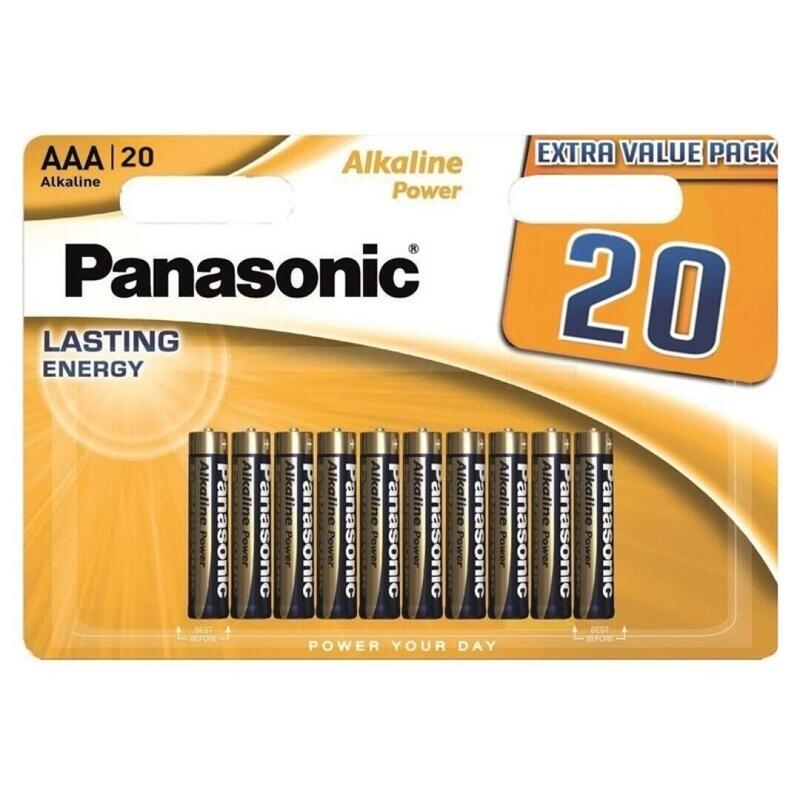 Pack De 6 Unidades Panasonic Bronze Pila Alcalina Aaa Lr03 Blister*20 6 Uds