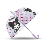 Pack De 6 Unidades - Paraguas Manual Kuromi Hello Kitty 46cm