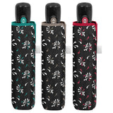 Pack De 6 Unidades - Paraguas Plegable Automatico Negro Estampado 54cm Surtido