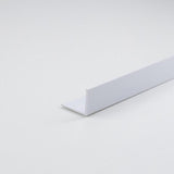 Pack De 6 Unidades - Perfil Bricolaje Angulo L Pvc Blanco Satinado 1000 X 40 X 10 Mm