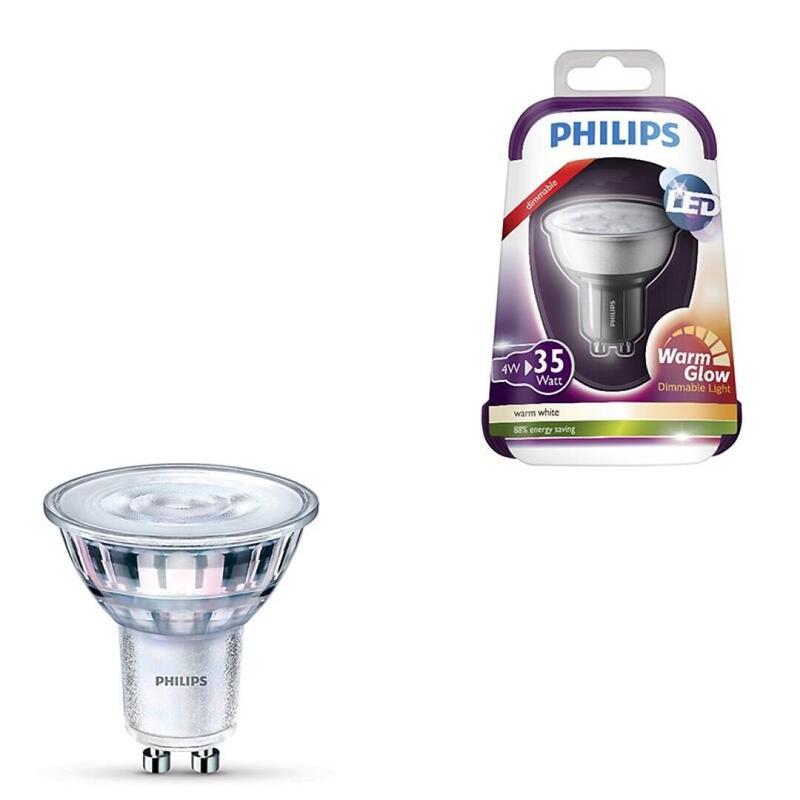 Pack De 6 Unidades Philips Gu10 Consumer Classic Led Foco 4-35w Par16 2700k 36d Dim Blister 6 Uds
