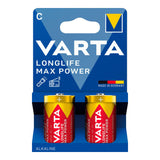 Pack De 6 Unidades - Pila Alkalina Longlife Max Power C - Lr14 (Blister Cartón 2 Uds) Ø26,2 X 50 Mm