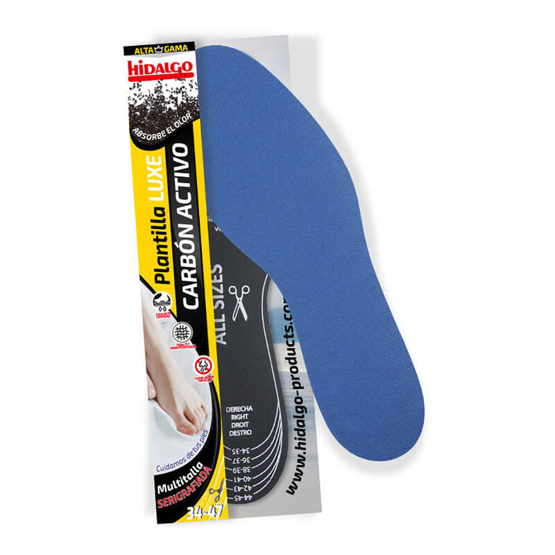 Pack De 6 Unidades - Plantilla Para Calzado Luxe Carbón Activo Recort. Hidalgo