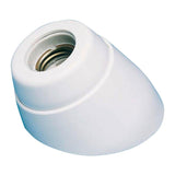 Pack De 6 Unidades - Portalámparas Superficie Curvo Interior E27 Porcelana Blanco