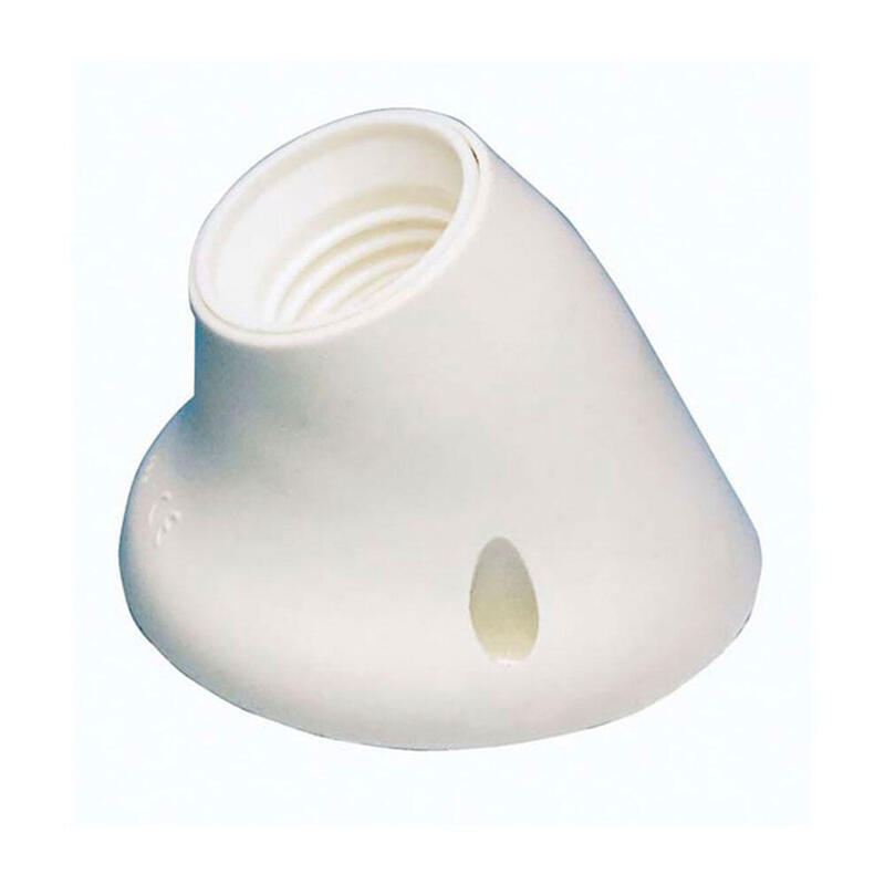 Pack De 6 Unidades - Portalámparas Superficie Zócalo Curvo E27 Blanco