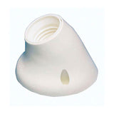 Pack De 6 Unidades - Portalámparas Superficie Zócalo Curvo E27 Blanco