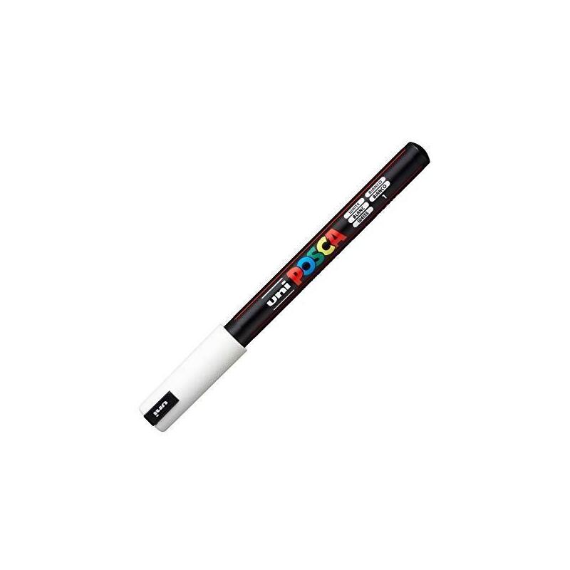 Pack De 6 Unidades Posca Marcador  Pc-1mr No Permanente Punta Extrafina 0.7mm Blanco