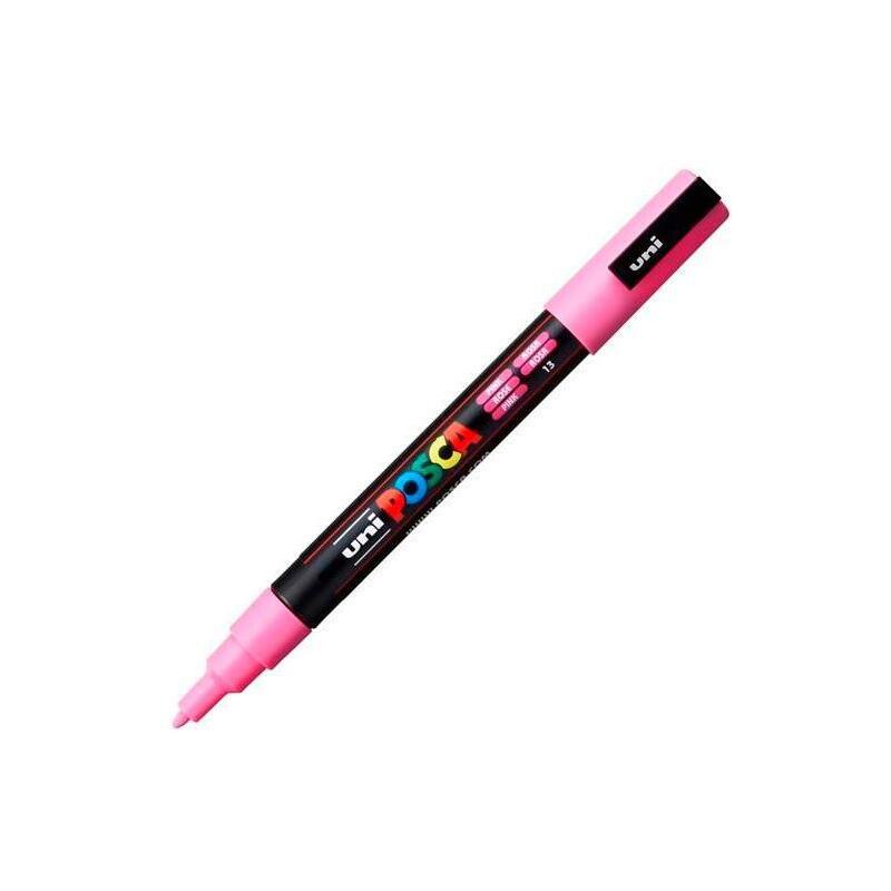 Pack De 6 Unidades Posca Marcador  Pc-3m Punta Cónica 0,9 - 1,3 Mm Rosa