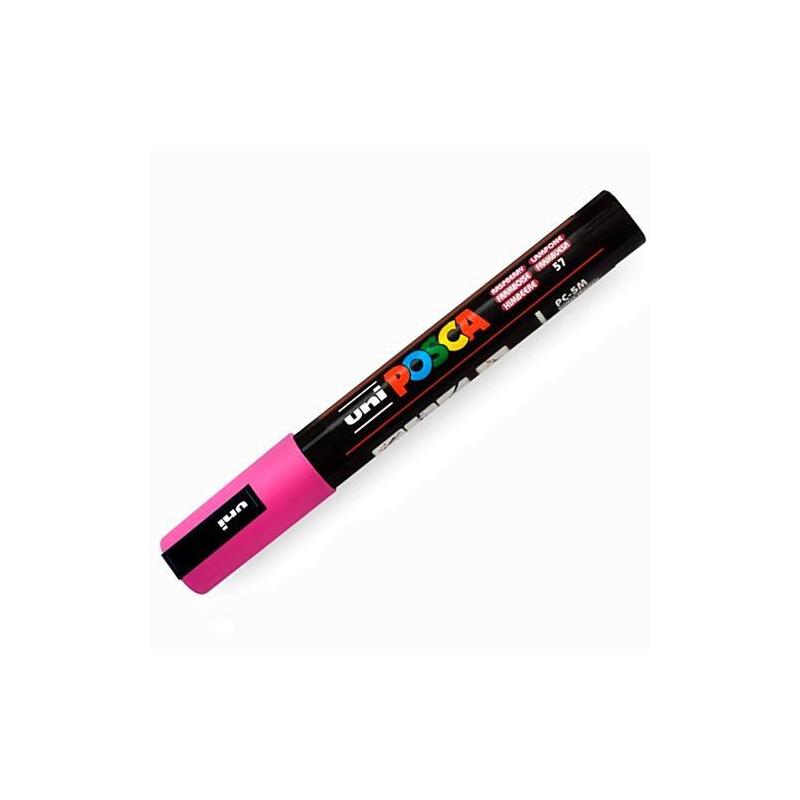 Pack De 6 Unidades Posca Marcador  Pc-5m No Permanente Punta Forma De Bala 1,8 - 2,5 Mm Frambuesa
