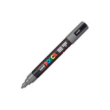 Pack De 6 Unidades Posca Marcador  Pc-5m No Permanente Punta Forma De Bala 1,8 - 2,5 Mm Gris Profundo