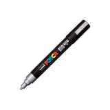 Pack De 6 Unidades Posca Marcador  Pc-5m No Permanente Punta Forma De Bala 1,8 - 2,5 Mm Plata