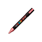 Pack De 6 Unidades Posca Marcador  Pc-5m No Permanente Punta Forma De Bala 1,8 - 2,5 Mm Rojo Metálico