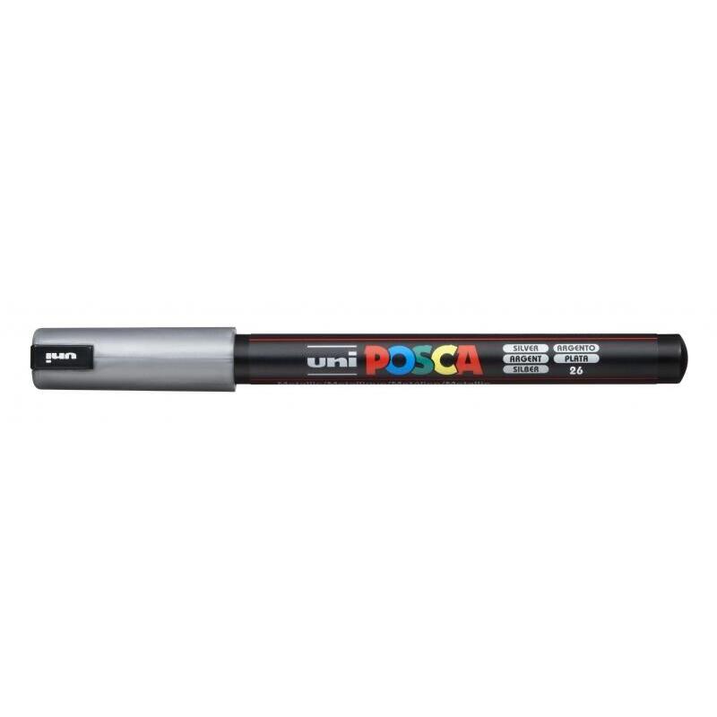 Pack De 6 Unidades Posca Pc-1mr Marcador De Pintura - Punta Roller De Fibra 0.7mm - Tinta Pigmentada Base Al Agua -