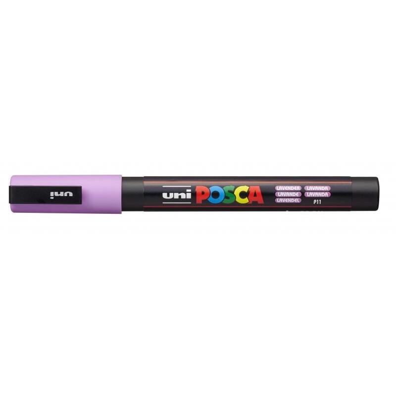 Pack De 6 Unidades Posca Pc-3m Marcador De Pintura Base Al Agua - Punta De Poliester Conica 0.9-1.3mm - Ancho De Trazo