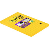 Pack De 6 Unidades Post-It Super Sticky Bloc De 75 Notas Adhesivas Reposicionables - Forma Rectangular - 101x152mm -