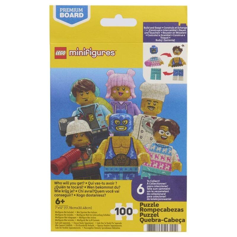 Pack De 6 Unidades - Puzzle Sorpresa Minifigures Lego 100pzs Surtido