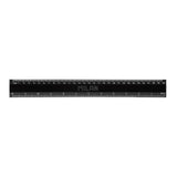 Pack De 6 Unidades - Regla Serie Shadow Negra 30 Cm