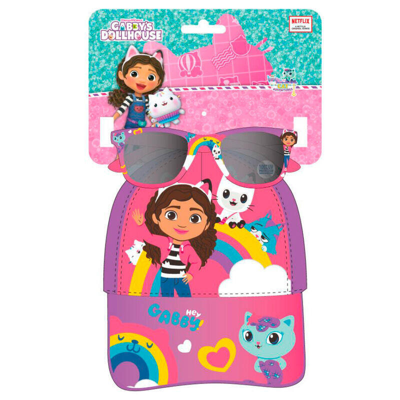 Pack De 6 Unidades - Set Gorra + Gafas Sol La Casa De Muñecas De Gabby