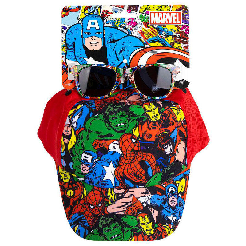 Pack De 6 Unidades - Set Gorra + Gafas Sol Vengadores Avengers Marvel